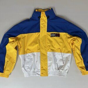 SOLD! NEW Tommy Jeans Outdoor Colorblock Jacket M6 S Lemon Chrome 90s Vintage